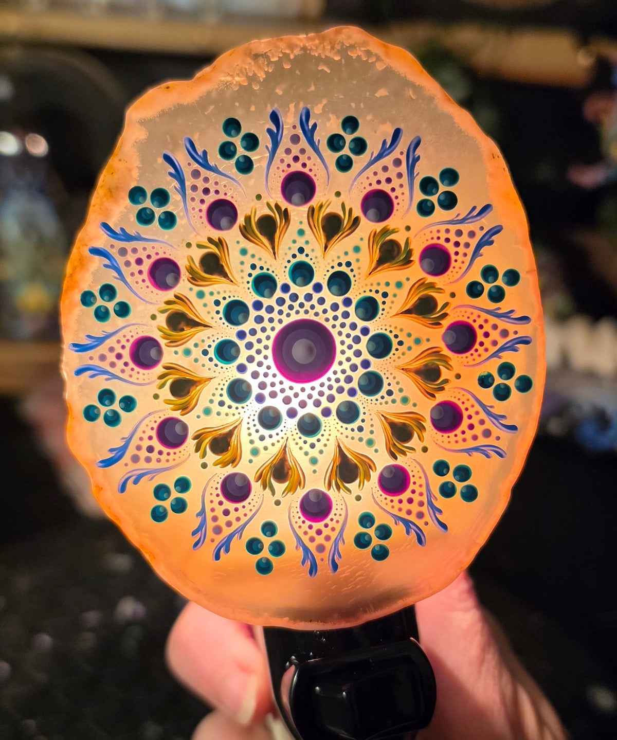 Agate nightlight - Jewel Tones