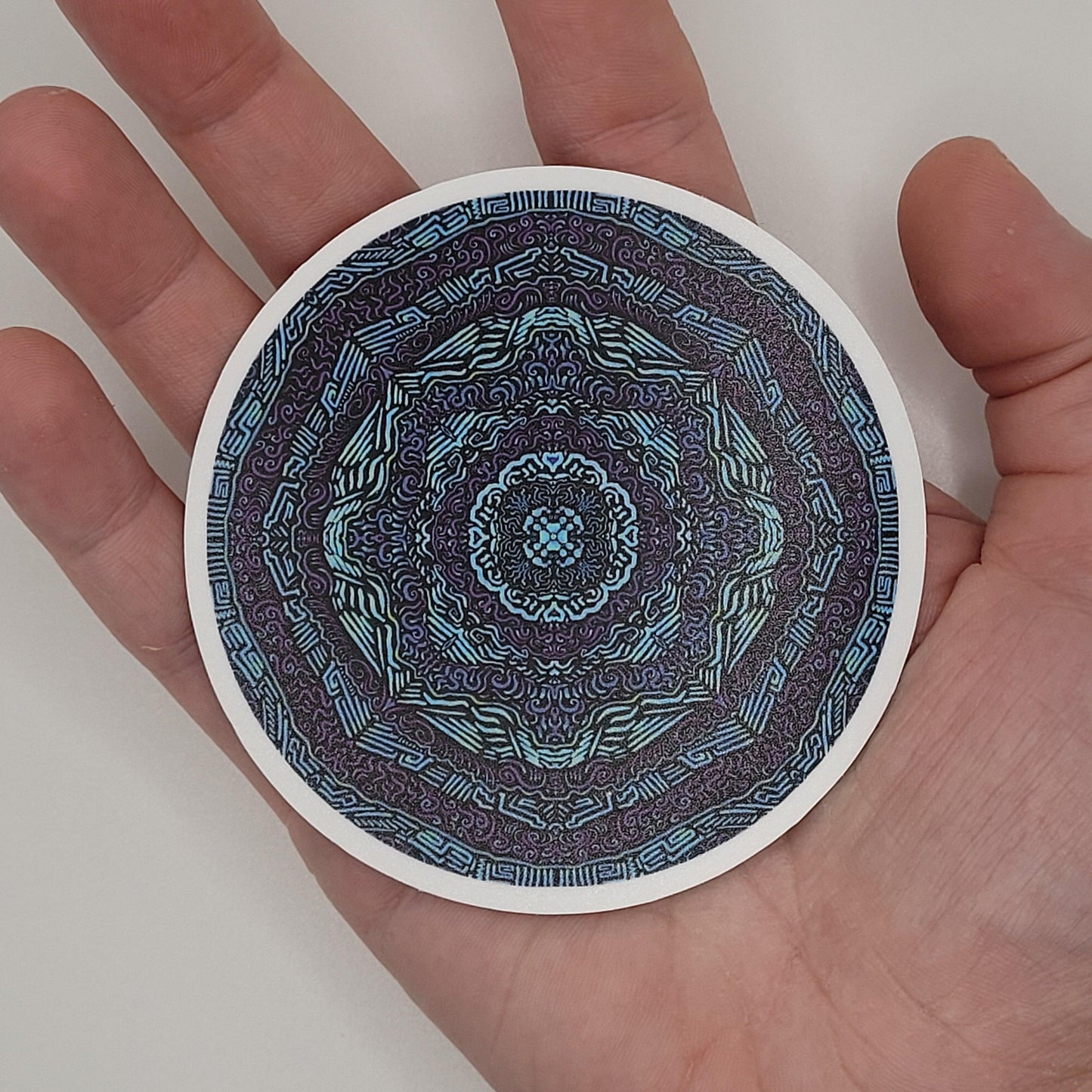 3" Turquoise sticker - Bdotartsy