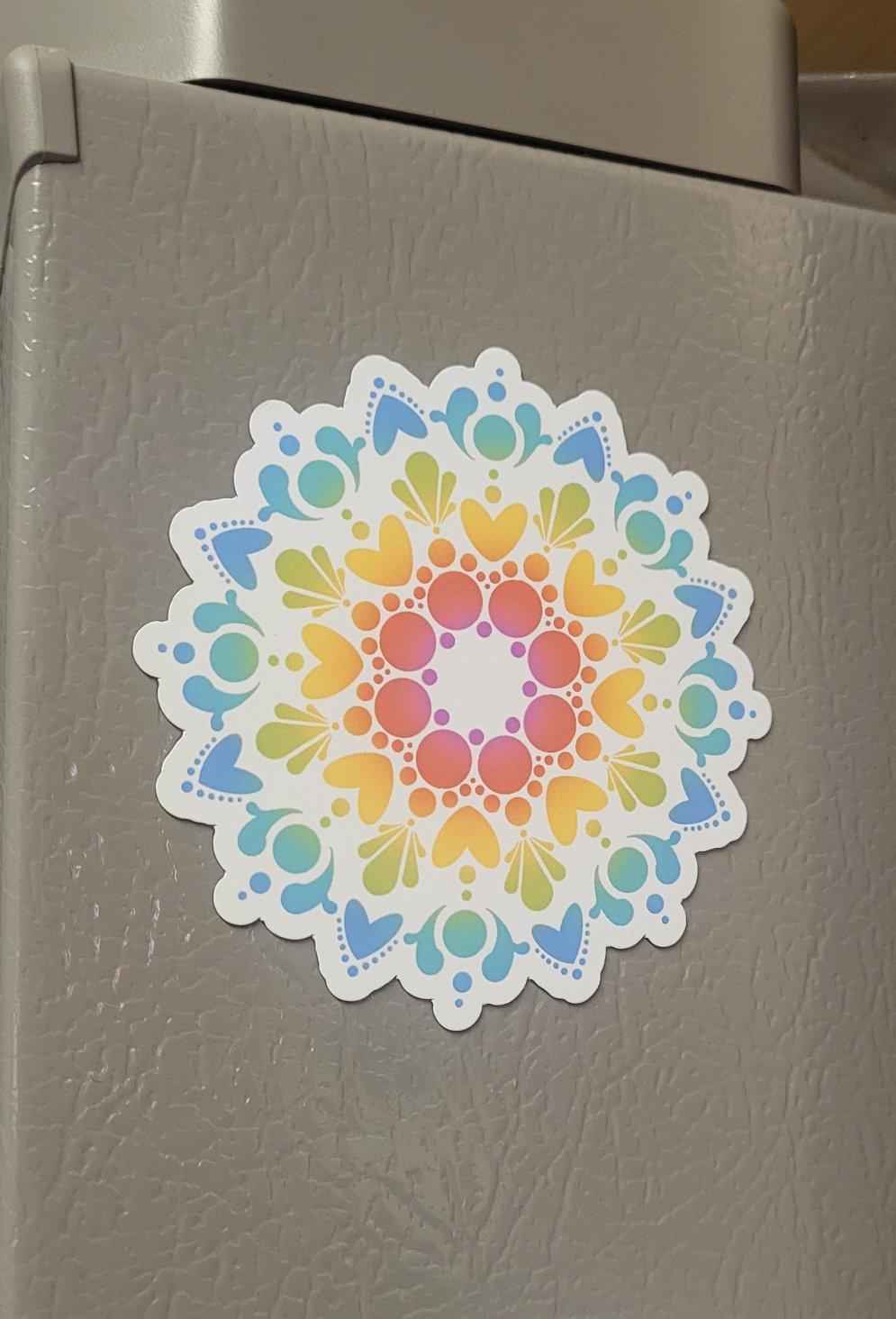 Magnet - Rainbow Love - Bdotartsy