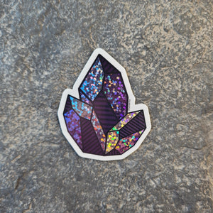 2" Crystal Clump Glitter Sticker - Bdotartsy