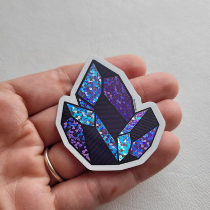 2" Crystal Clump Glitter Sticker - Bdotartsy