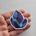 Load image into Gallery viewer, 2&quot; Crystal Clump Glitter Sticker - Bdotartsy
