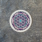 2" Flower of Life Dot mandala clear Sticker - Bdotartsy