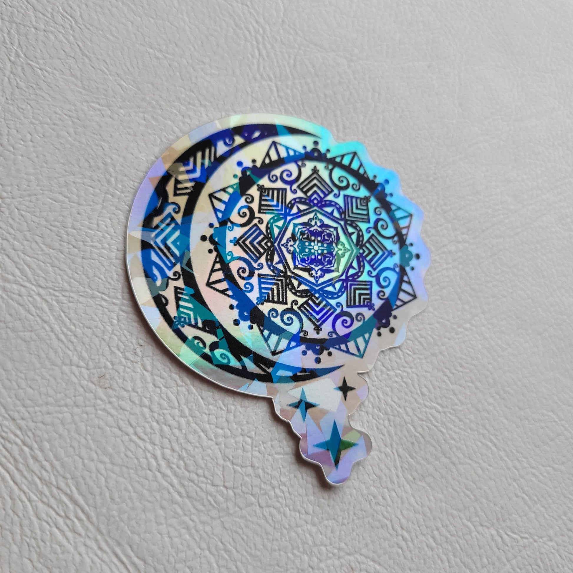 2" Holographic Moon Sticker - Bdotartsy