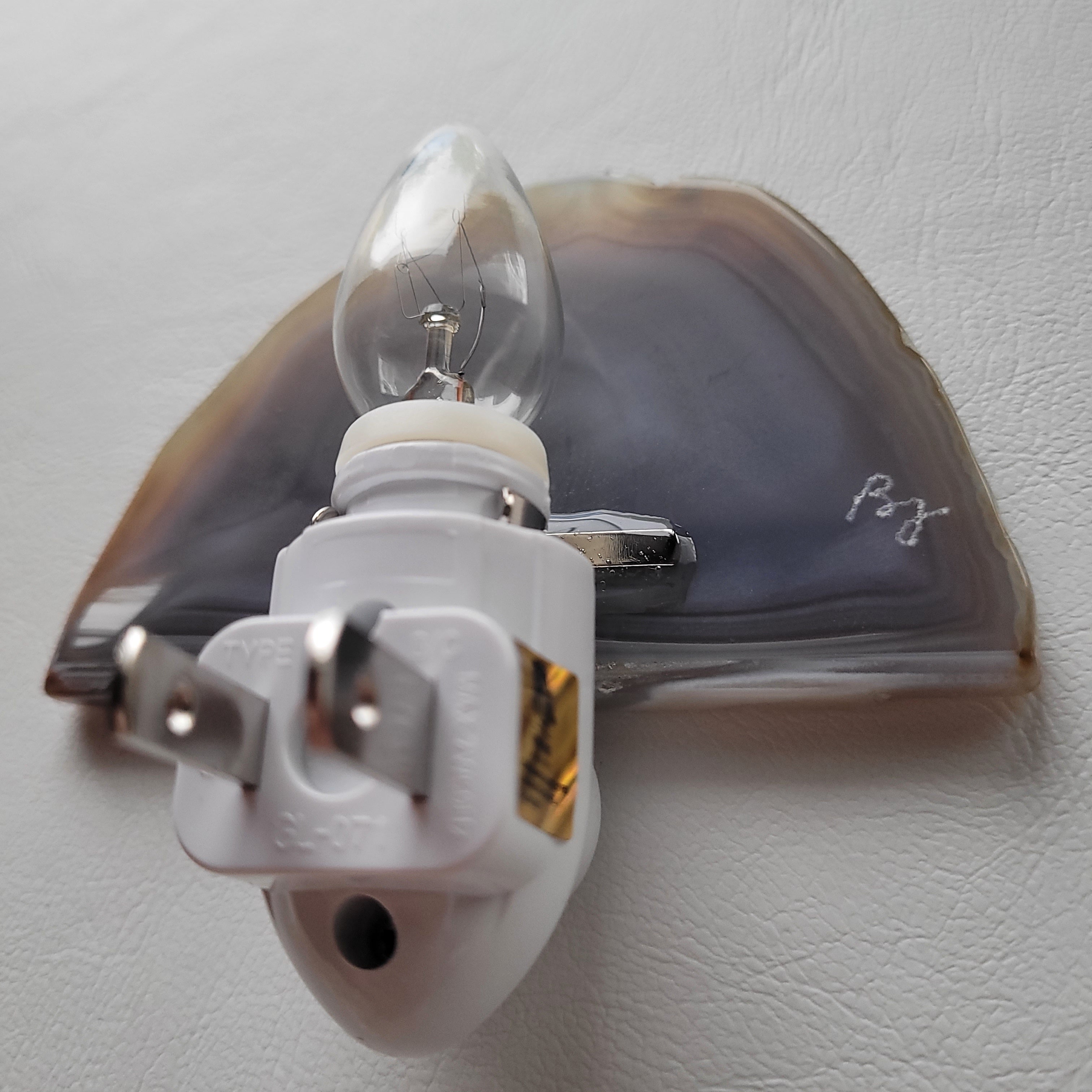 Agate nightlight - white