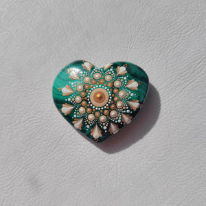Malachite Mandala Guiding Heart