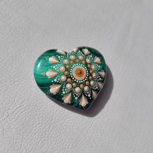 Malachite Mandala Guiding Heart