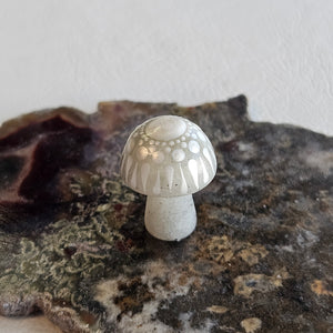 Mini Carved Mushroom - Moon Stone