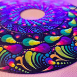 Load image into Gallery viewer, Glowing Oceanic Visions - UV Vinyl Record 6.5&quot; (original)
