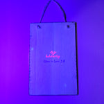 Load image into Gallery viewer, Glowing in Love 2.0 - 7.5x5 wood hanging (UV original)
