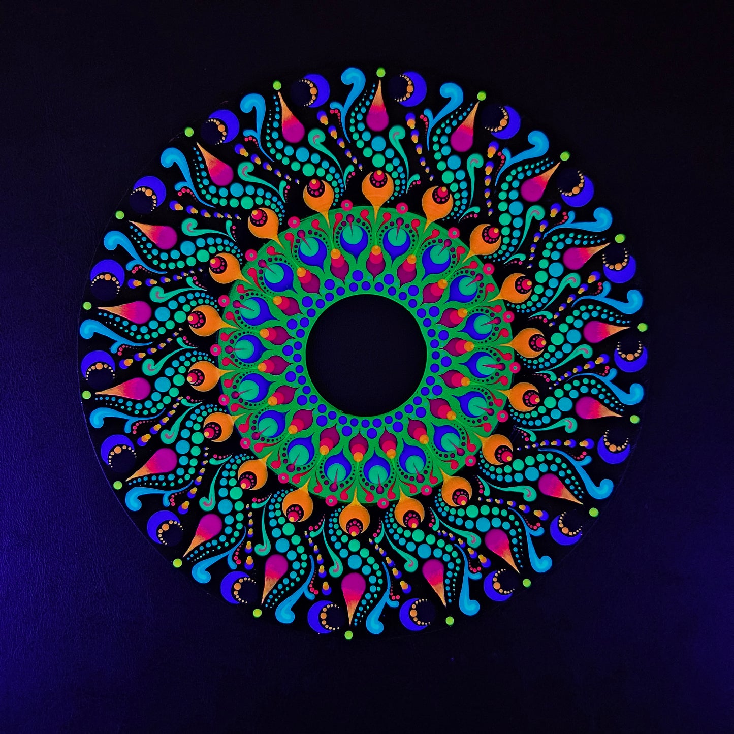 Lunar Vortex - UV Vinyl Record 6.5" (original)