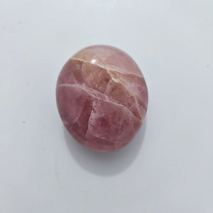 Rose Quartz UV Mandala Palm Stone