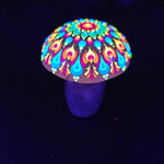 Cargar imagen en el visor de la galería, Smoky Quartz - Large UV Mandala Mushroom Crystal
