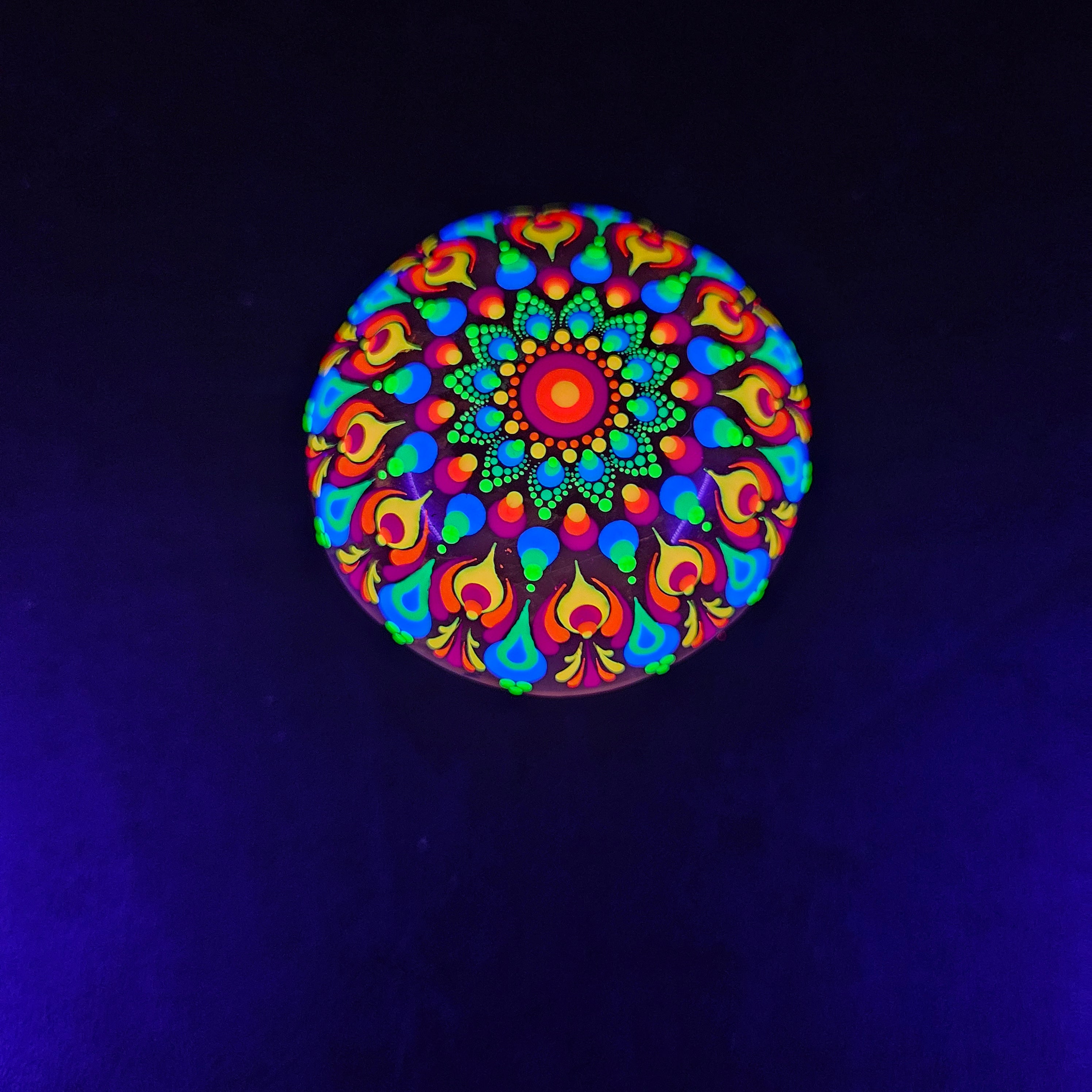 Smoky Quartz - Large UV Mandala Mushroom Crystal