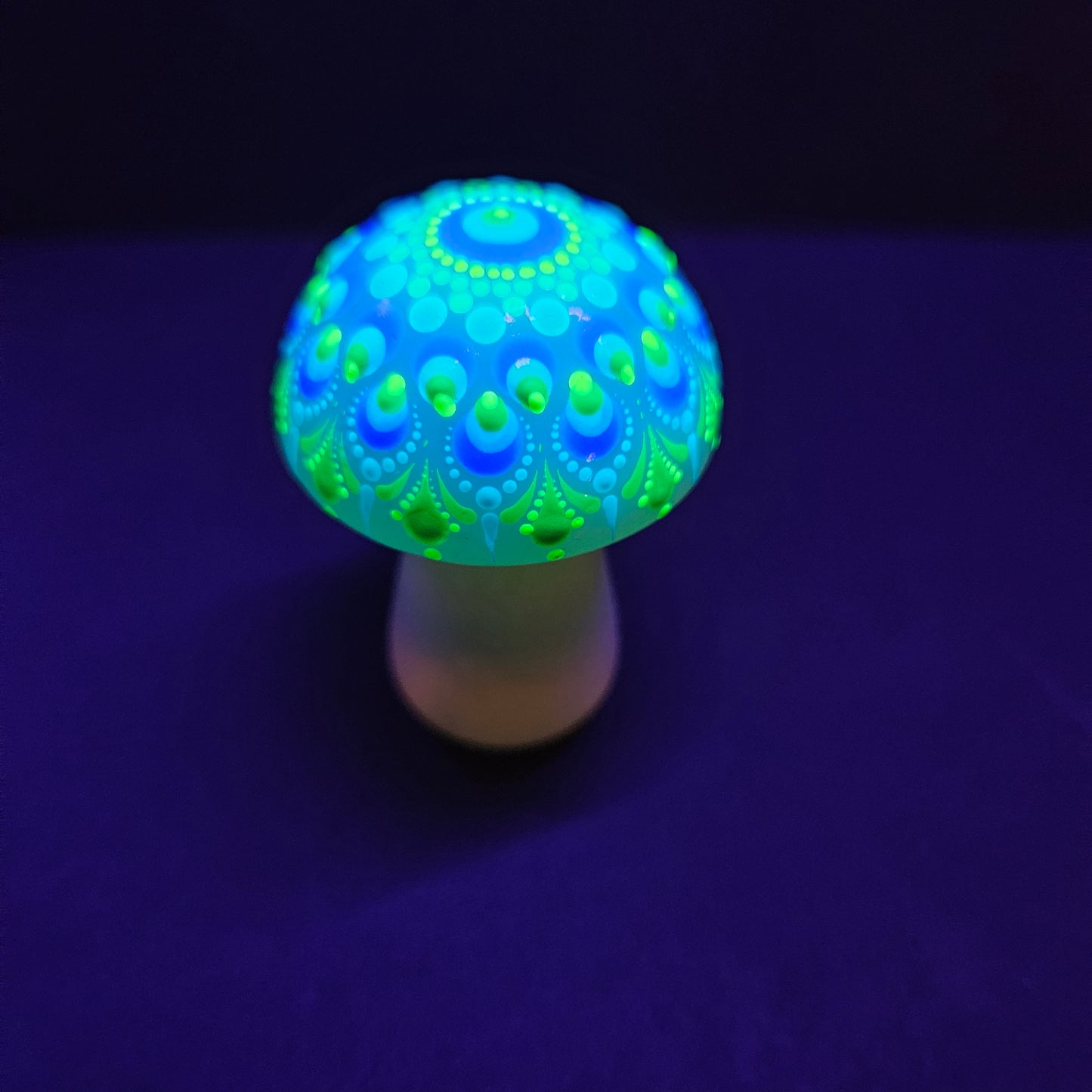 Opalite - UV Large Mandala Mushroom