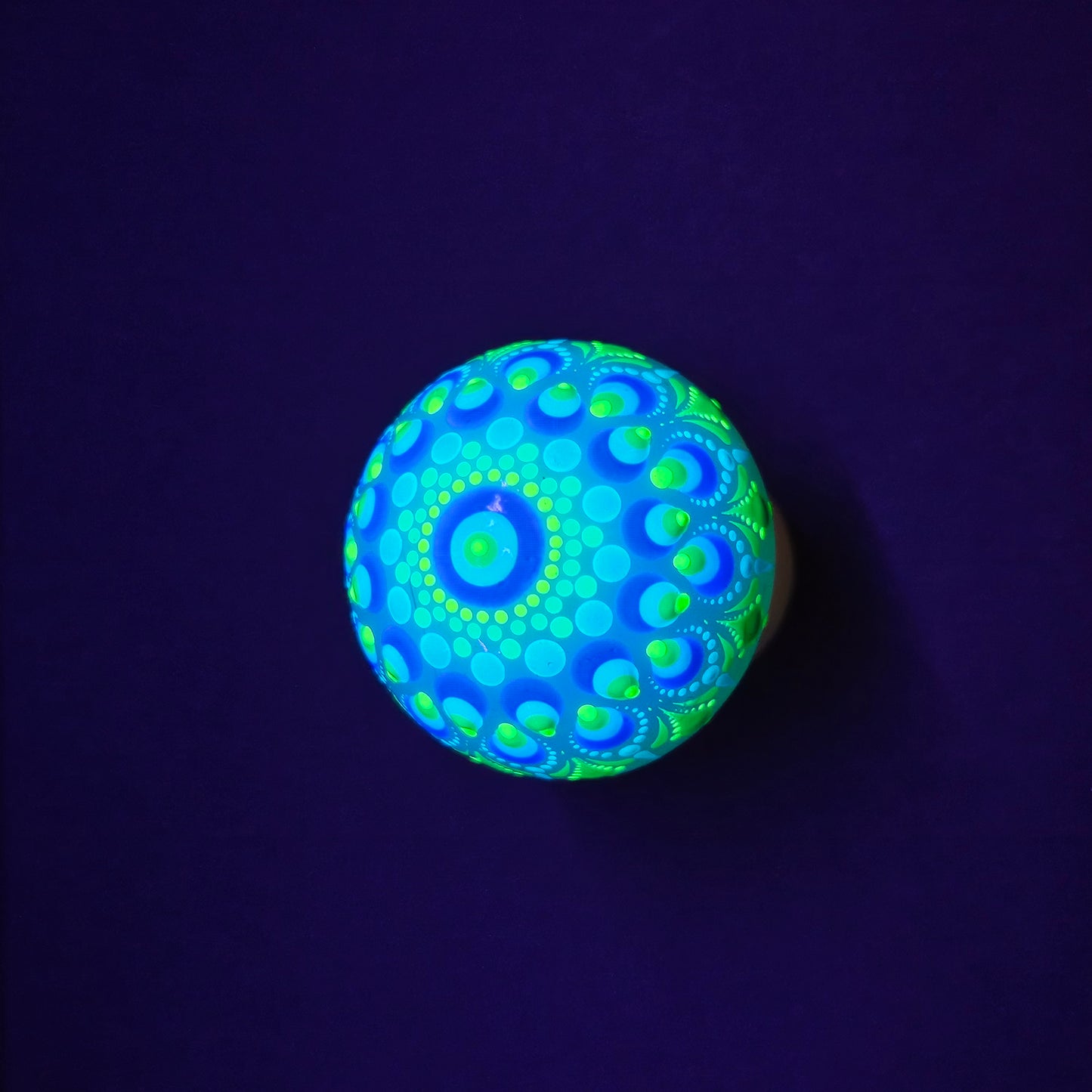 Opalite - UV Large Mandala Mushroom