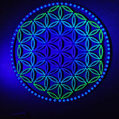 Neon Flower of Life (Original)