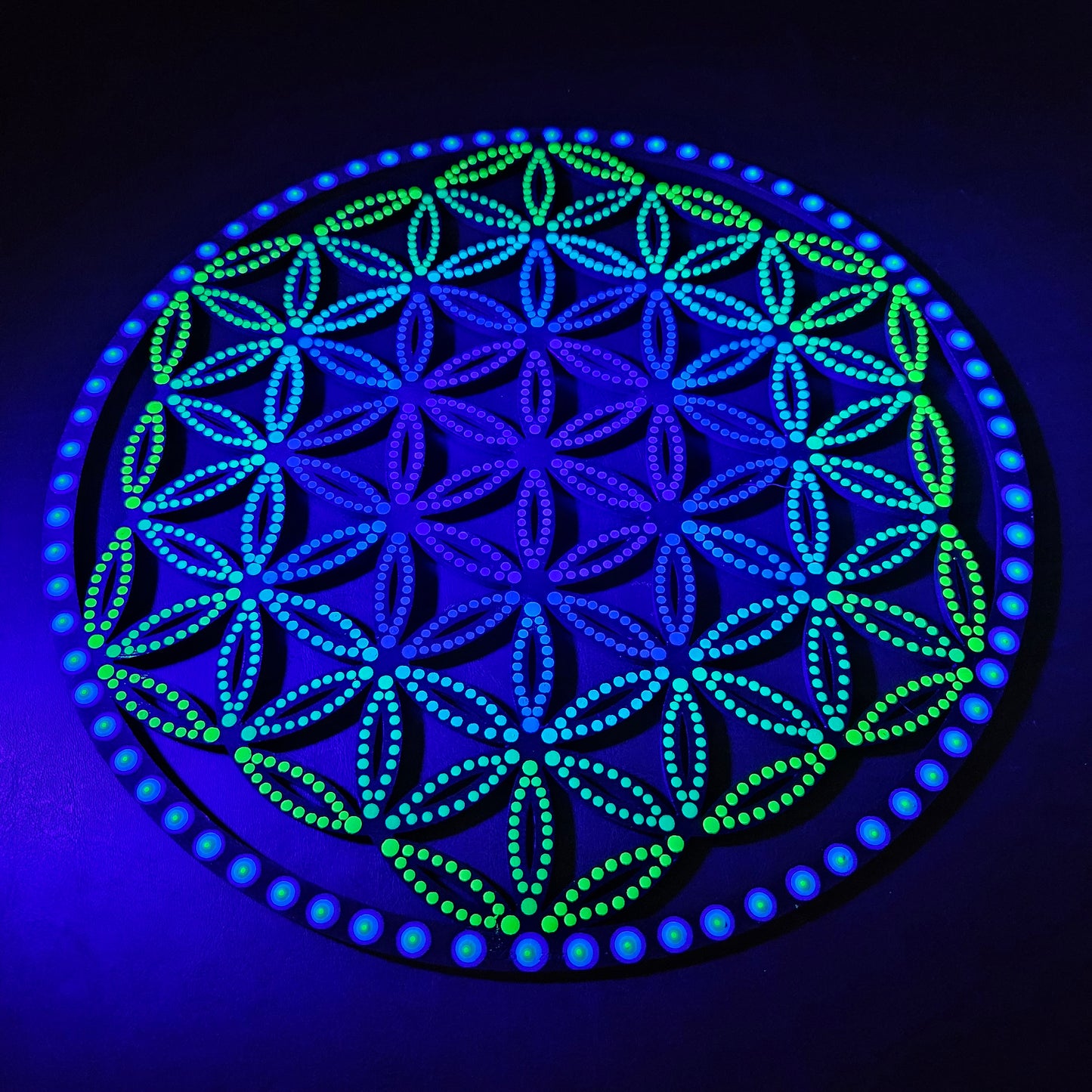 Neon Flower of Life (Original)