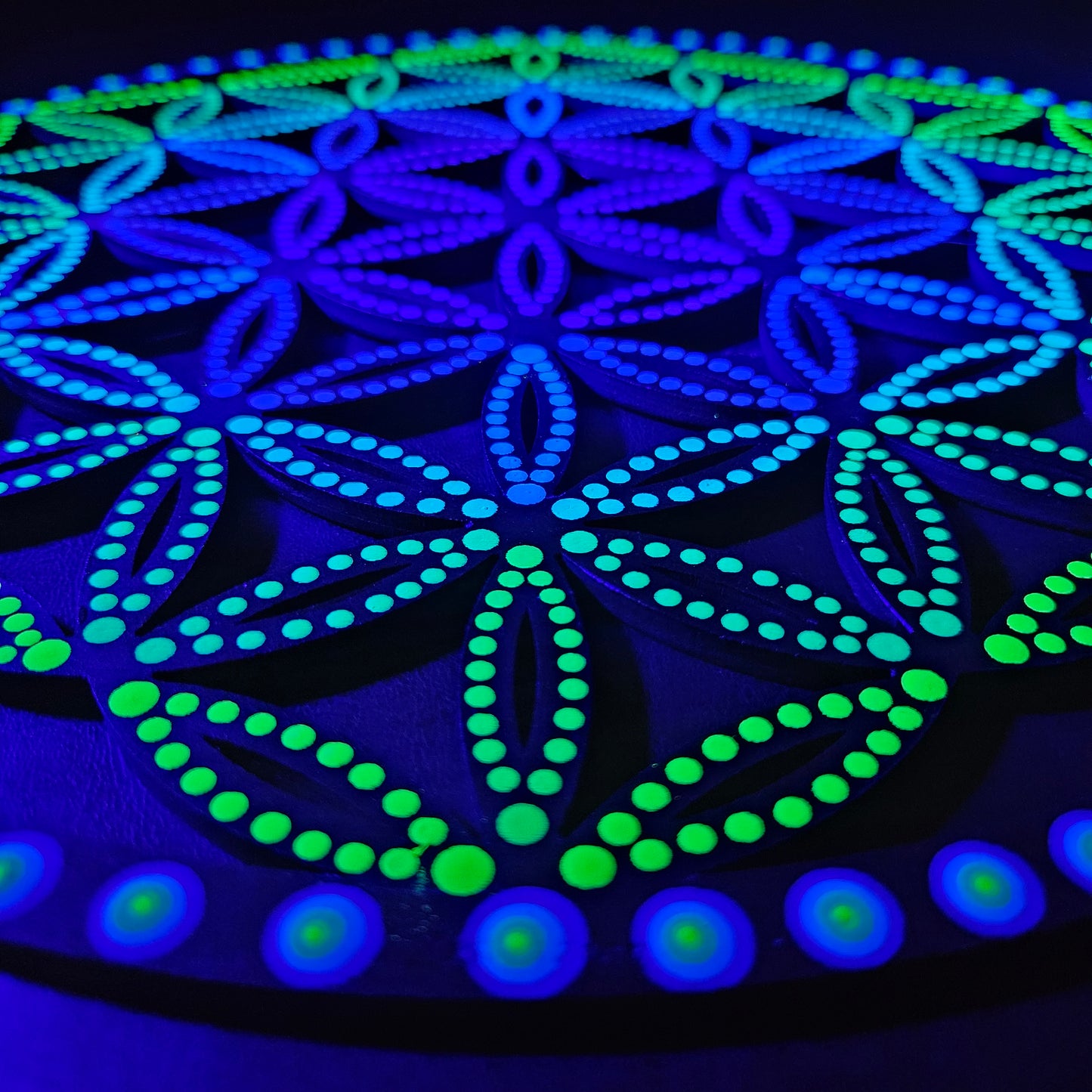 Neon Flower of Life (Original)