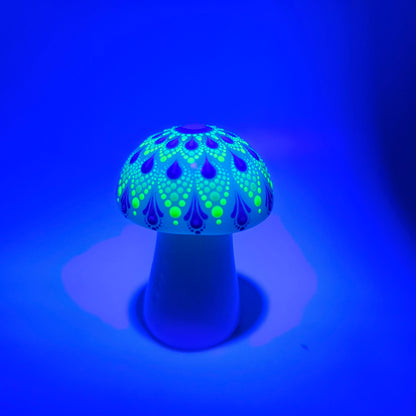 Opalite - UV Large Mandala Mushroom