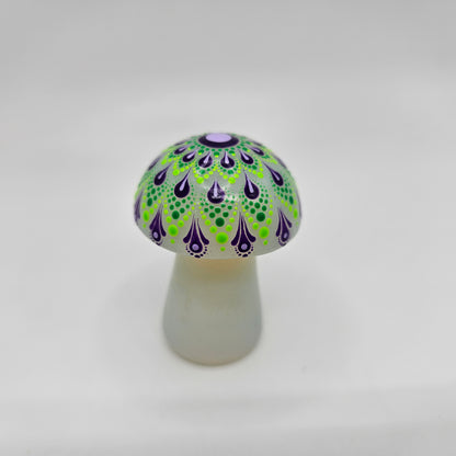 Opalite - UV Large Mandala Mushroom