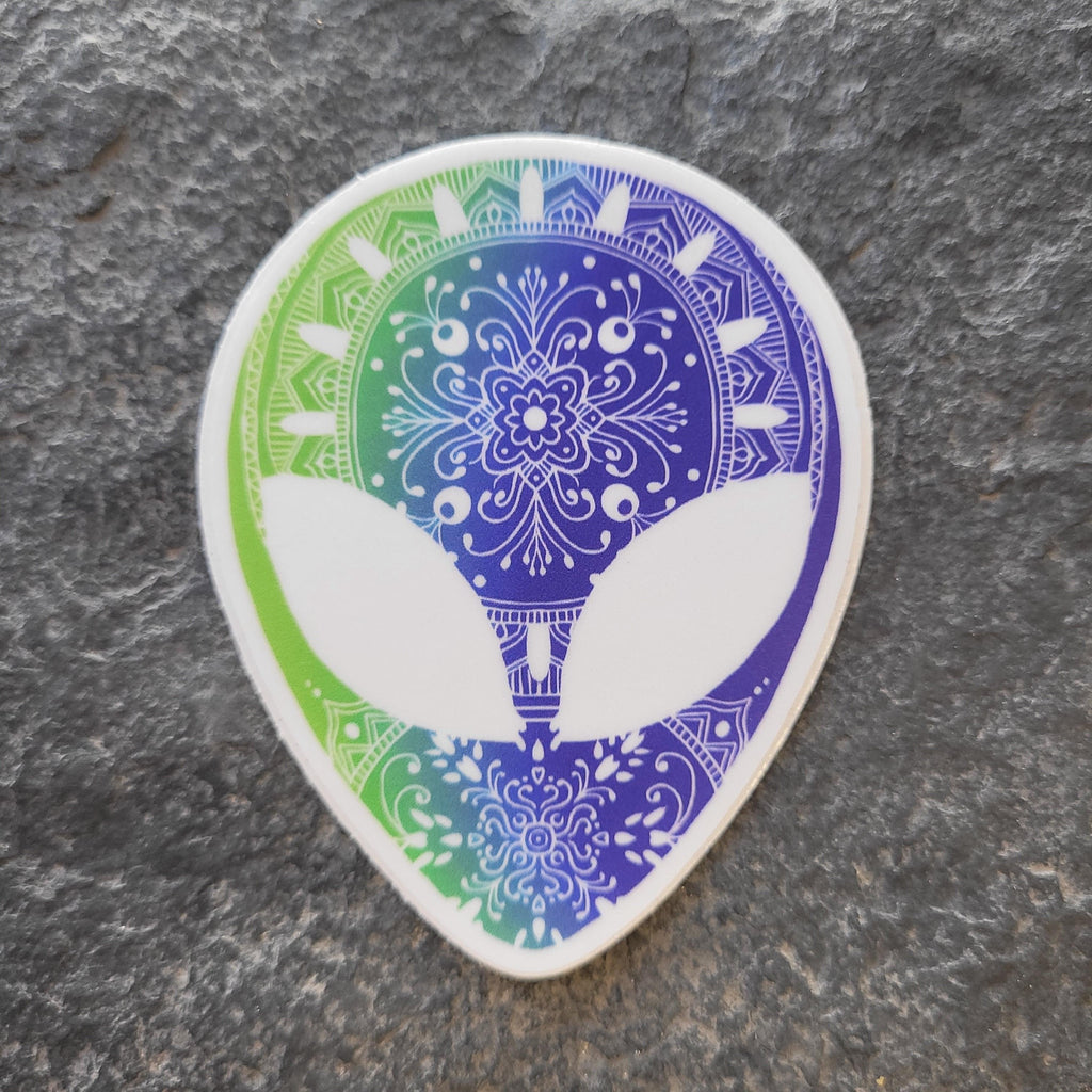 3" Alien mandala sticker - Bdotartsy