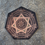 Load image into Gallery viewer, 3&quot; Bronze Septagram Star Sticker - Bdotartsy
