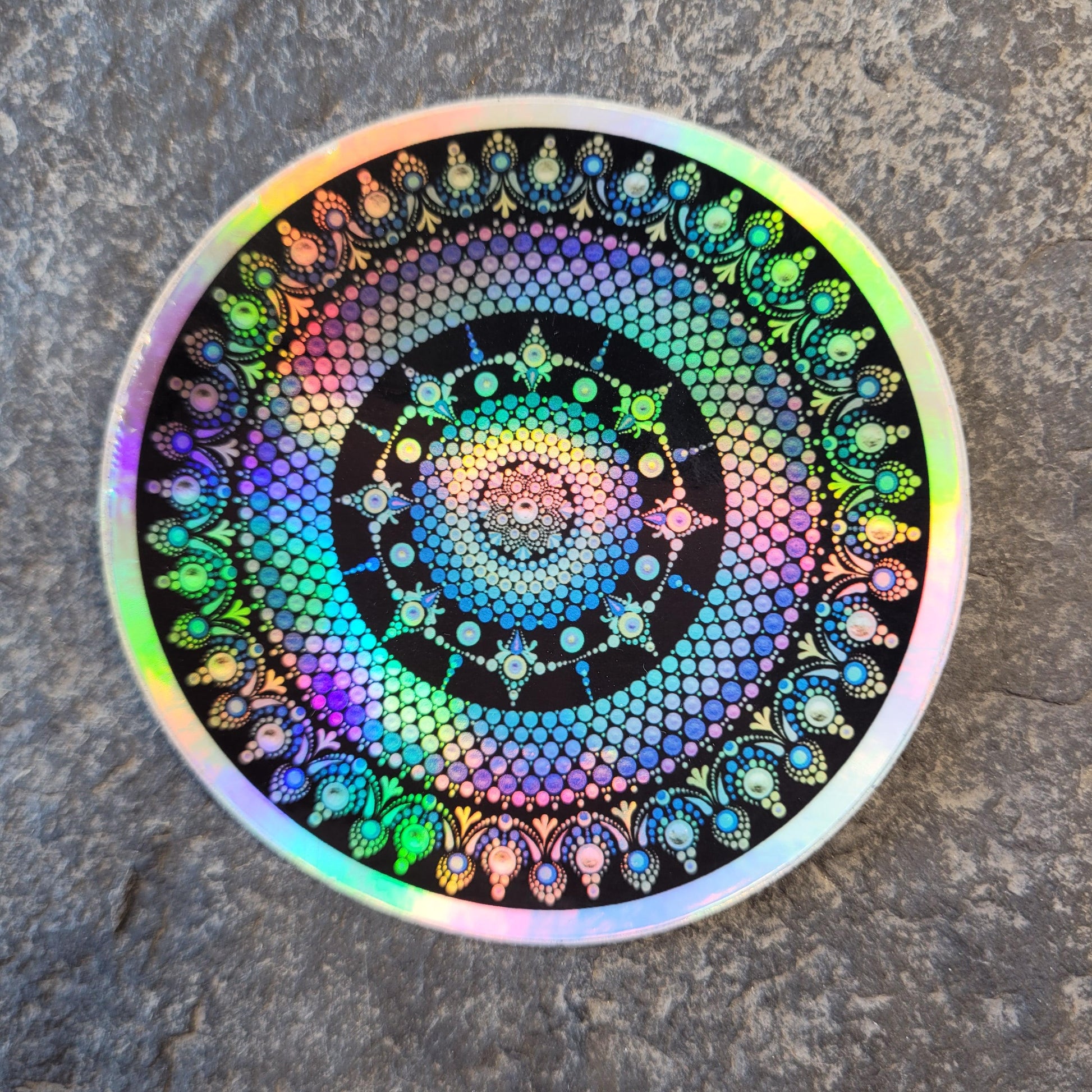 3" Frozen Introspection- Holographic sticker - Bdotartsy