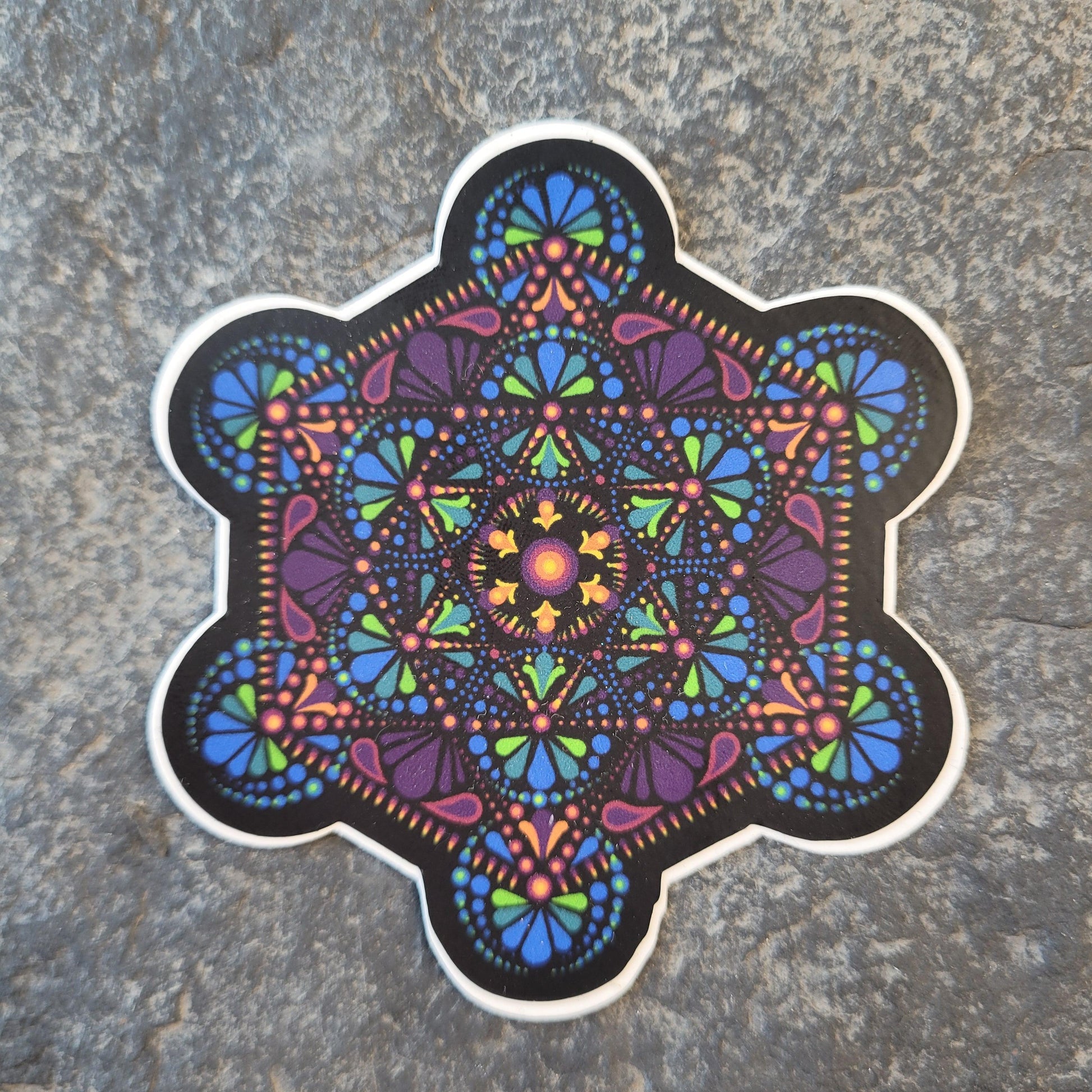 3" Metatron's Cube Sticker - Bdotartsy