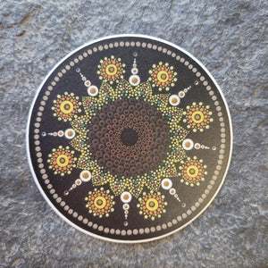 3" Sunflower Burst Sticker