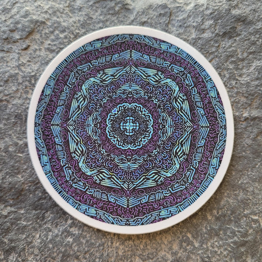 3" Turquoise sticker - Bdotartsy