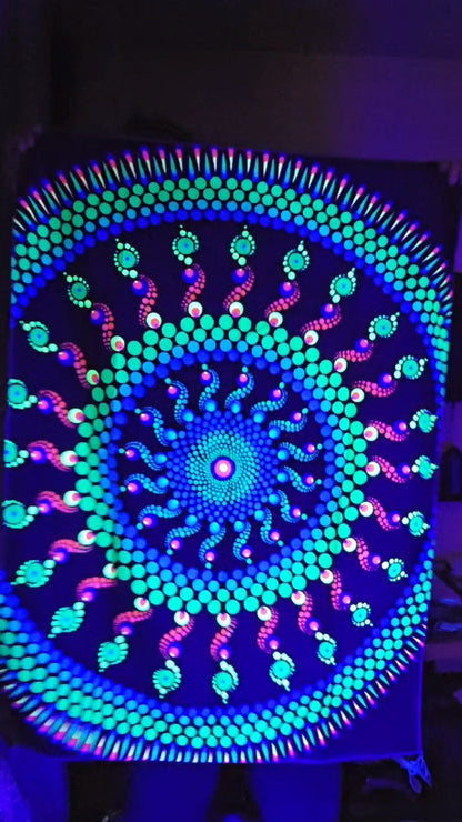 Neon Dream - UV Reactive Tapestry 40" x 30" (100x75cm)