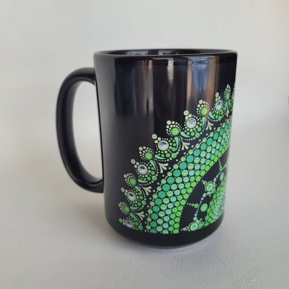 Green Mandala Mug - Bdotartsy