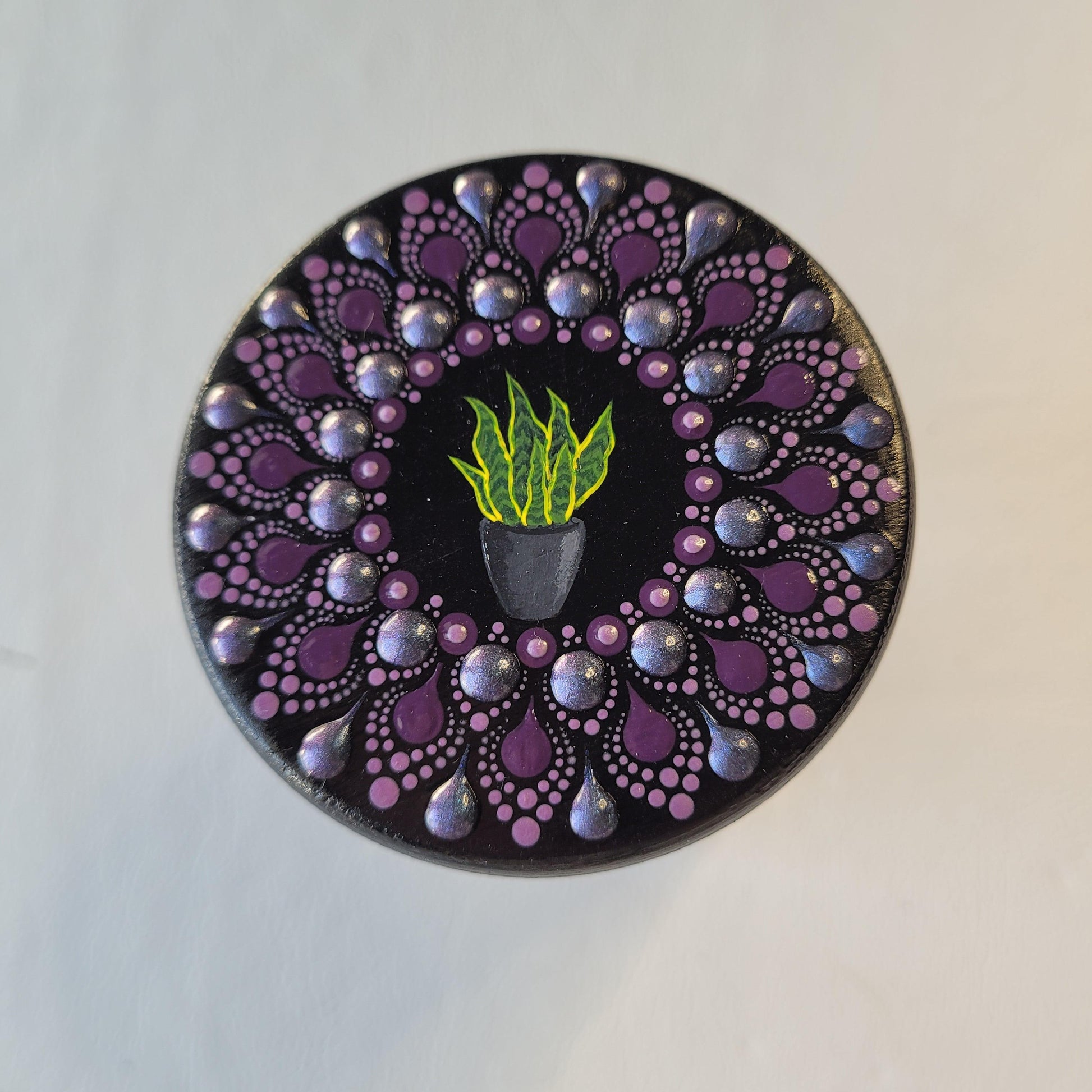 Plant series - 6 oz Jar - Snake Mandala - Bdotartsy