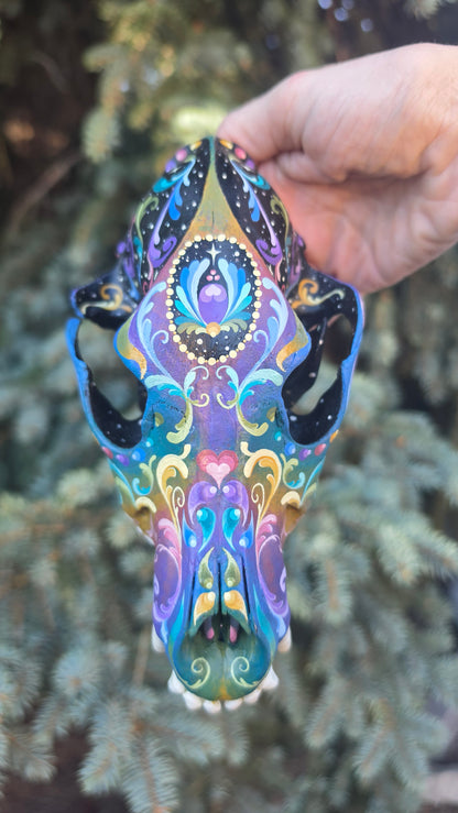 Coyote Skull - Pastel Galaxy
