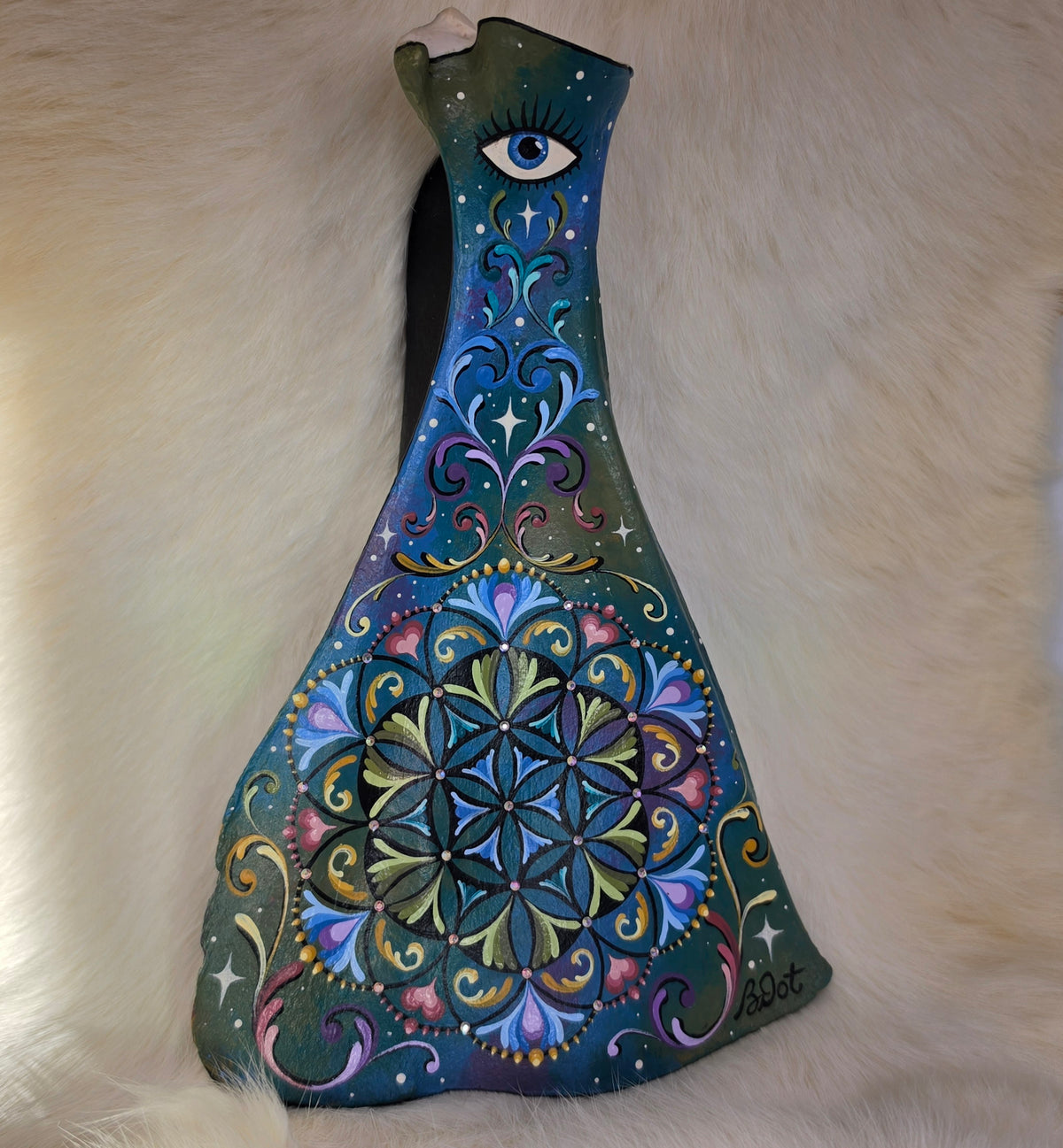 Deer Scapula - Flower Of Life