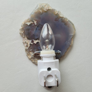 Agate nightlight - Pastel Mushroom