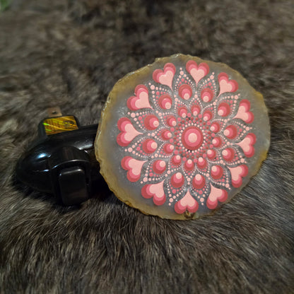 Agate nightlight - Pink