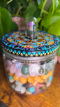 Whimsy Rainbow Mushroom Jar