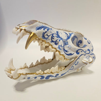 Fine China Coyote Skull