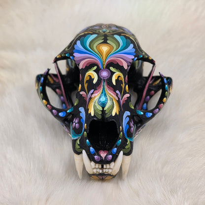 Bobcat Skull - Pastel