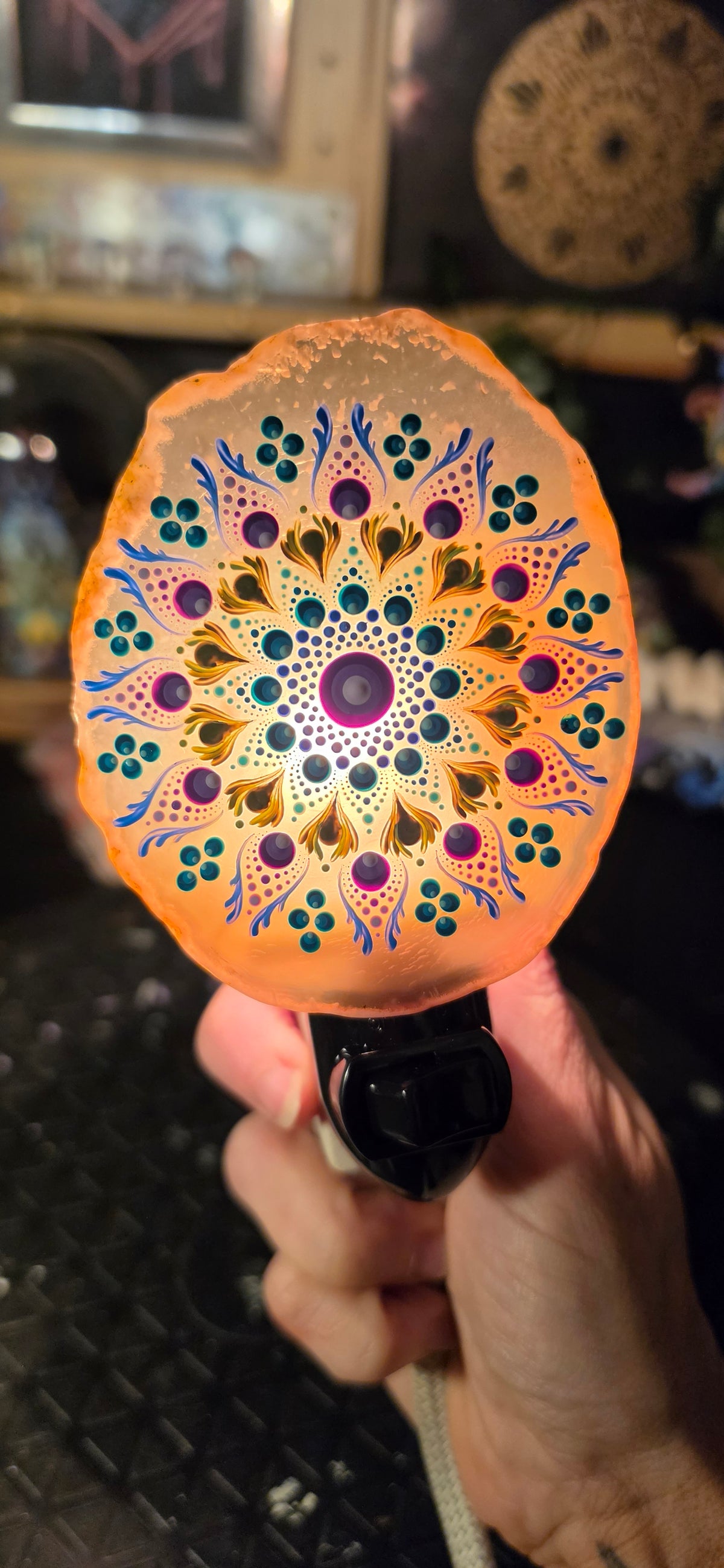 Agate nightlight - Jewel Tones