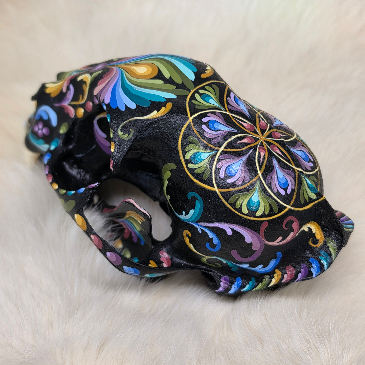 Bobcat Skull - Pastel