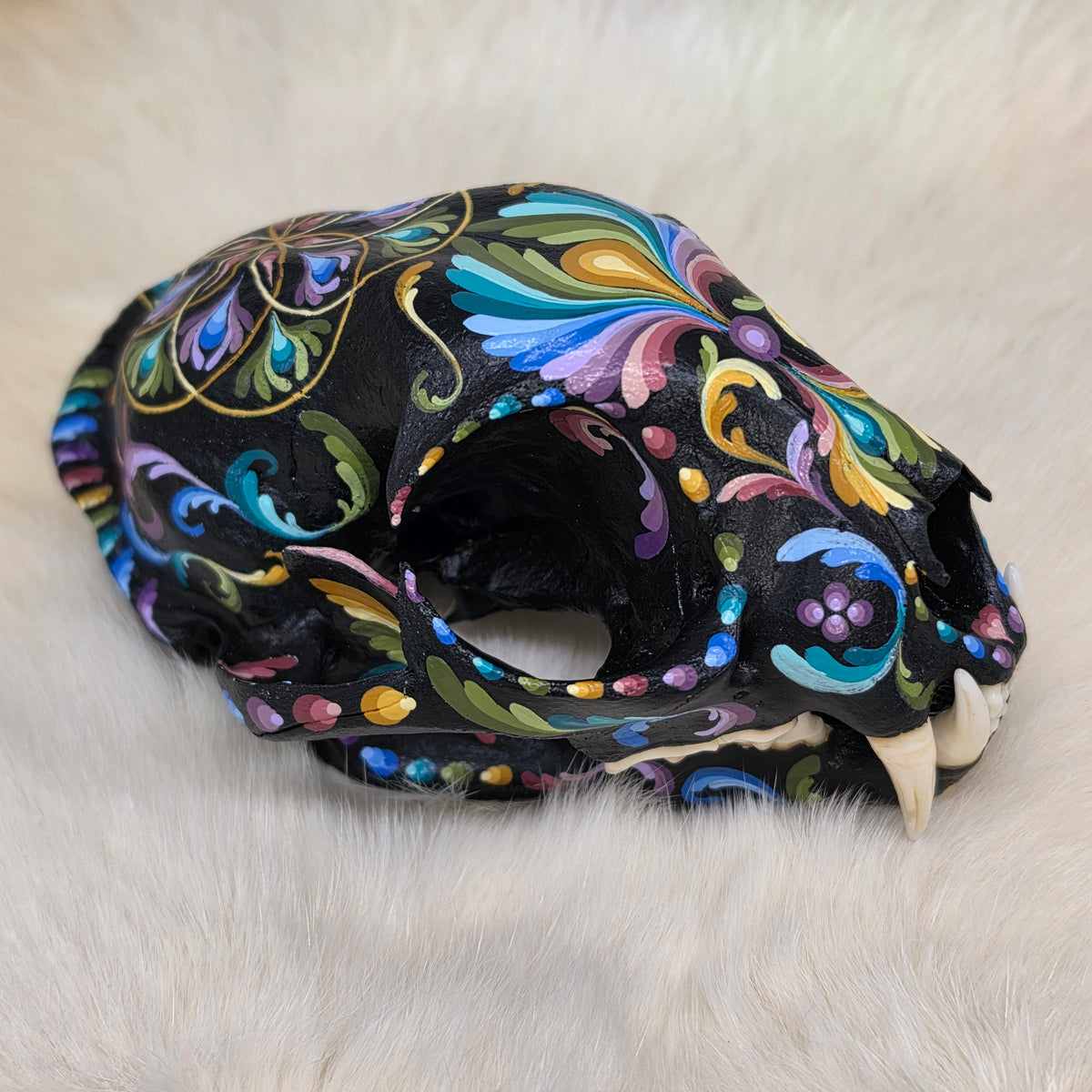 Bobcat Skull - Pastel