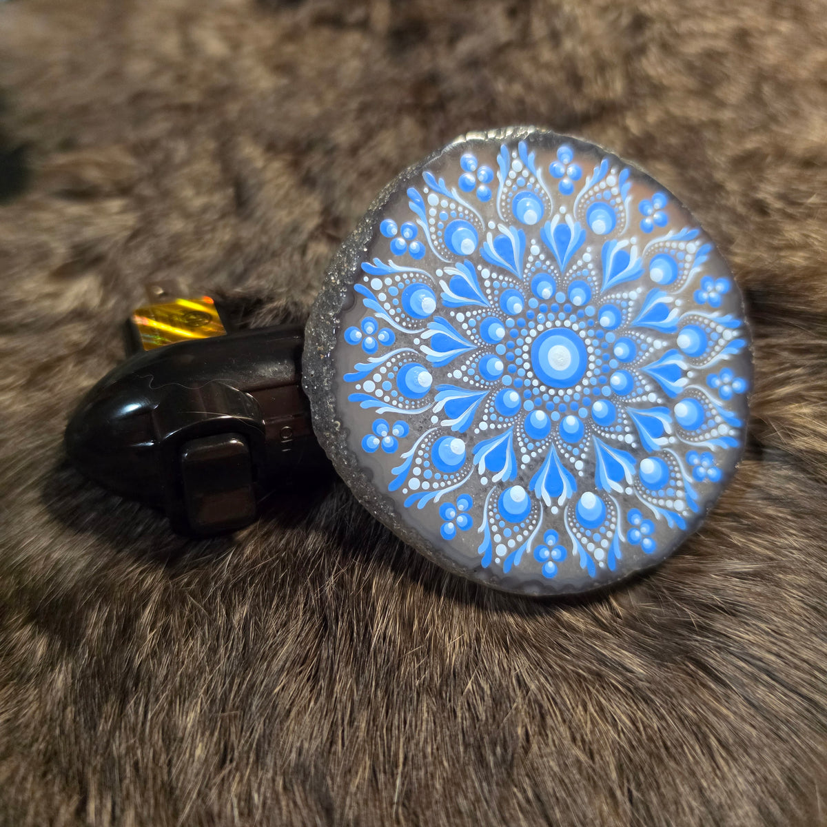 Agate nightlight - Blue