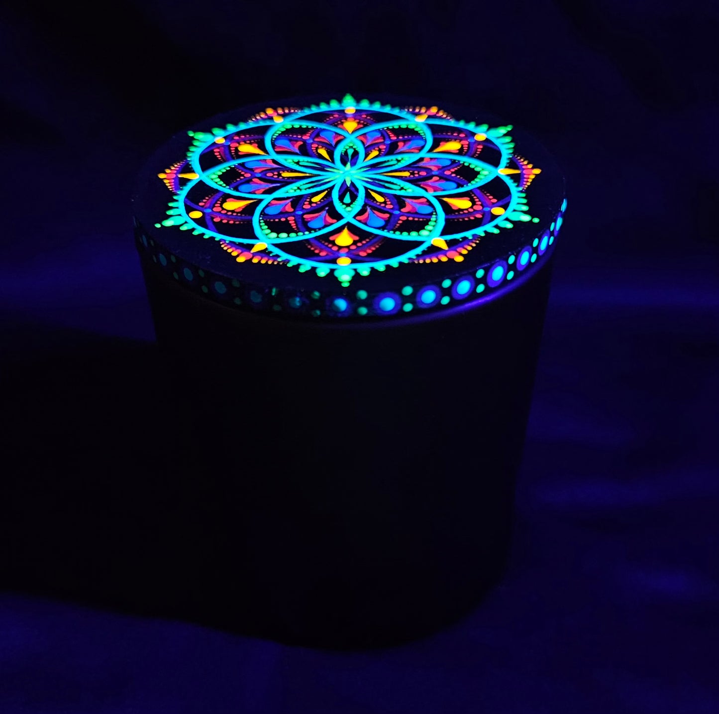 7 oz Amber Jar - Gradient Bloom (UV)