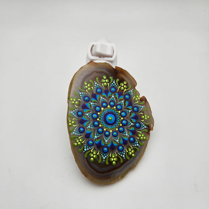 Agate nightlight - Black & Yellow