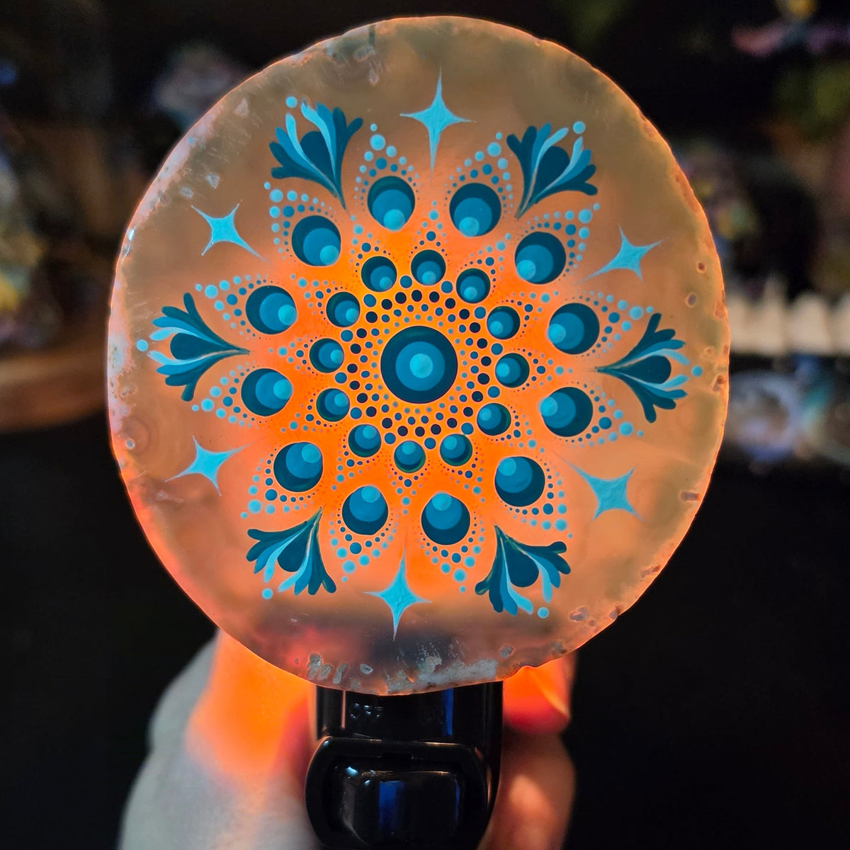 Agate nightlight - Turquoise