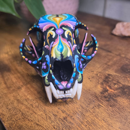 Bobcat Skull - Pastel