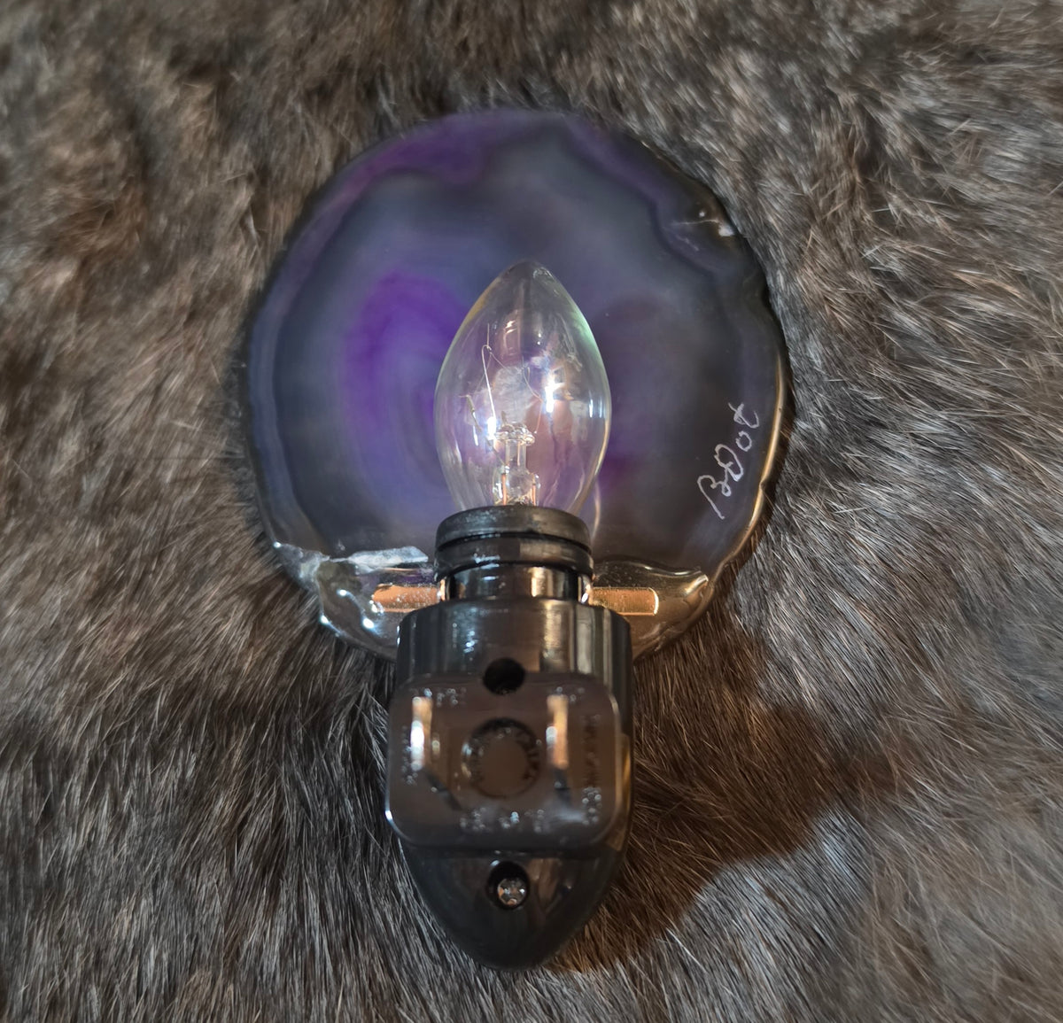 Agate nightlight - Purple